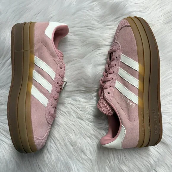 Adidas Gazelle Bold Wonder Mauve Off White Gum Womens JS3903 NEW Multi Sz - Picture 2 of 5